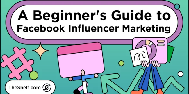 Facebook influencer marketing illustration