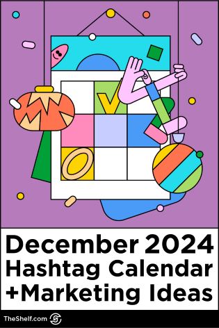 December 2024 social media calendar pin